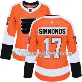 Dámské Hokejový Dres Philadelphia Flyers Wayne Simmonds 17 Adidas 2017-2018 Oranžová Authentic